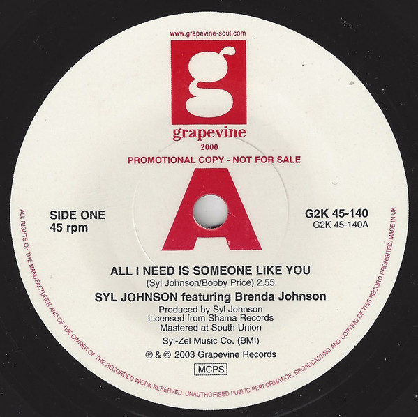 Syl &amp; Brenda Johnson - All I Need Is Someone Like You